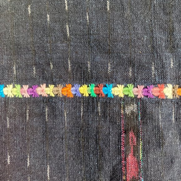 Vintage Boho Embroidered Cross Stitch Rainbow Top - Picture 6 of 6